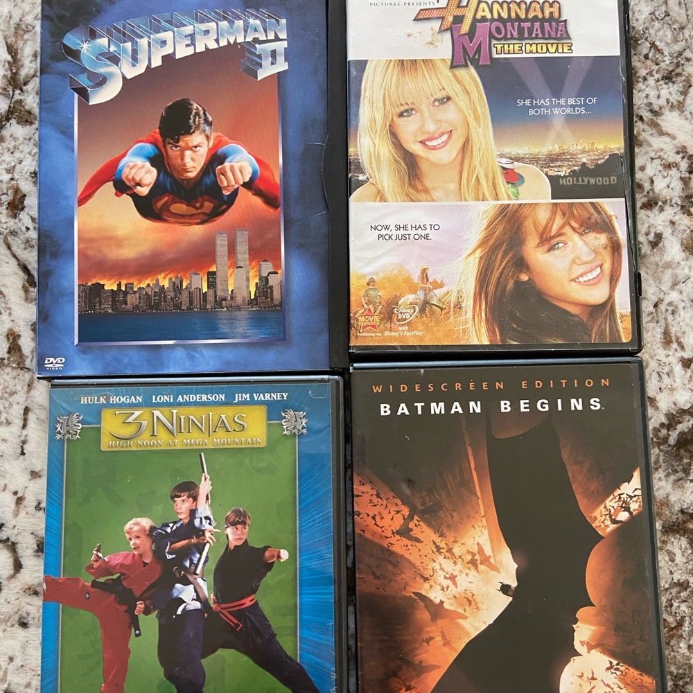 DVDs $5 or 3 for $10